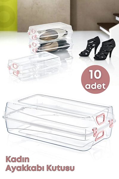 GRİMOR Life 10 Pieces Women's Shoe Organization Box Shoe Protection Box