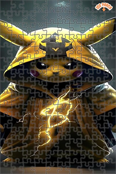 Teona Ahşap Yıldırım Kuvvet Pikachu Dekoratif Çift Katlı Çerçeveli Asılabilir...