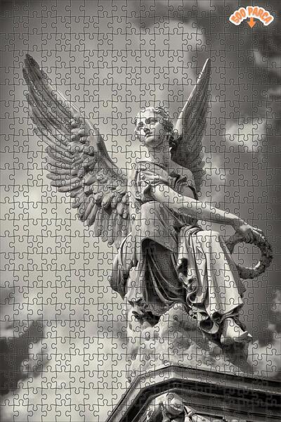 Teona Ahşap Gökyüzüne Özlem Meleği Dekoratif Çift Katlı Çerçeveli Asılabilir ...