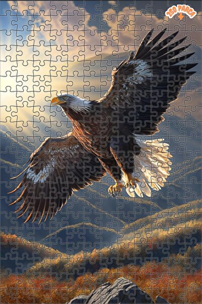 Teona Ahşap Güneşin Kanatları Altında Kartal Çift Katlı Çerçeveli Asılabilir ...