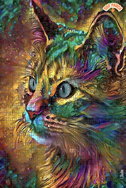 Teona Ahşap Renk Cümbüşü Kedi Dekoratif Çift Katlı Çerçeveli Asılabilir Ahşap...