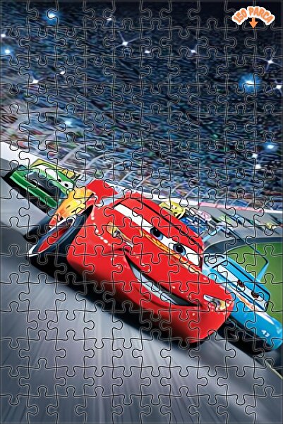 Teona Ahşap Hız Tutkusu Yarış Arenası Dekoratif Çift Katlı Çerçeveli Asılabil...