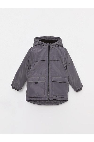 LC Waikiki LCW baby Hooded Long Sleeve Basic Baby Boy Coat