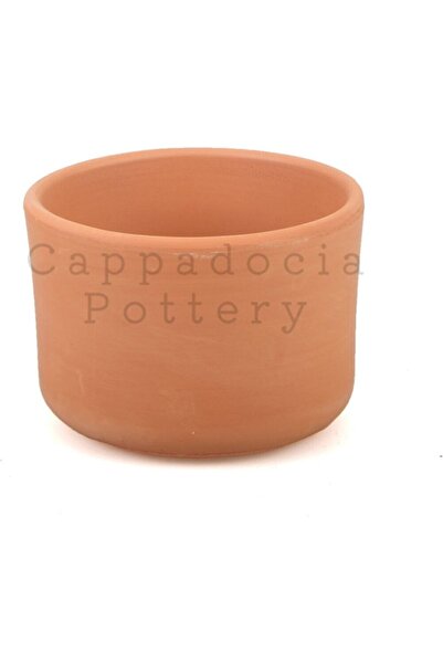 Cappadocia Pottery Küçük Boy Silindir Tip Doğal Terleyen Çömlek Toprak Saksı ...