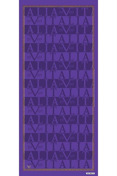 19V69 ITALIA Logo Pattern Pavia Series with Shawl Hanger and Gift Set 90x200 Cm