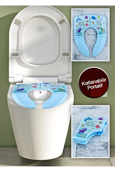 Genel Markalar Portatif Katlanır Çocuk Klozet Adaptörü - Çocuk Klozet Adaptör...