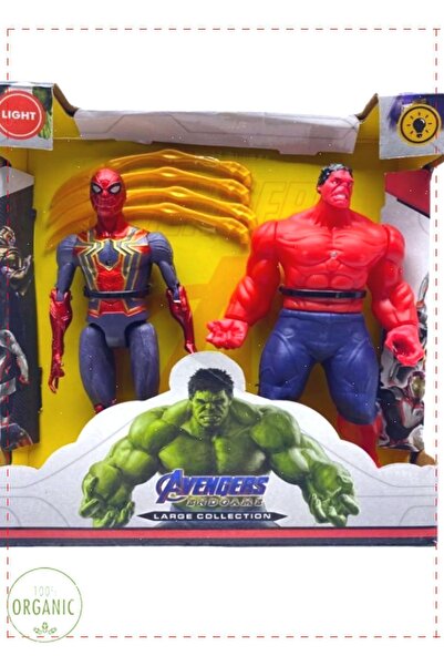OMZ AVENGERS SPİDER MAN ÖRÜMCEK ADAM HULK KIRMIZI HULK IŞIKLI Kız Cocuk Erkek...