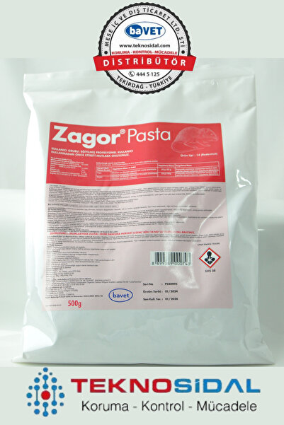 İBAVET Zagor Pasta Fare Zehiri 500 Gr