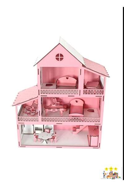 Genel Markalar Ahşap Dekorluk Oyuncak Ev Eğitici Oyuncaklar Ahşap Oyun Evi 60...