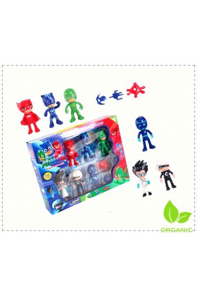 OMZ Pijamaskeliler 6 Adet Owlette Catboy Gekko Moongril Romeo Oyuncak Kız Erk...