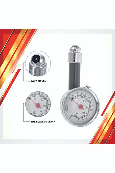cabbaroğlu ticaret Araç-Oto Lastik Hava Basınç Ölçme Saati Metal