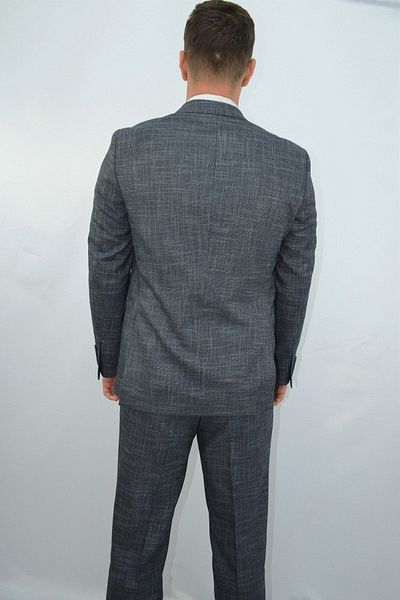 Presto Men's Slimfit Suit with Vest 6 Drop Navy Blue-786-022