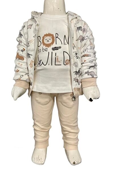 Aziz Bebe طقم أطفال مكون من 3 قطع 3208 إكرو