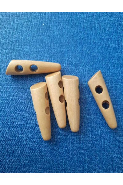 Beyna 5 cm Cream Colored Natural Wood Course's Board - Shepherd Button, 1 Pack of 10 Pieces