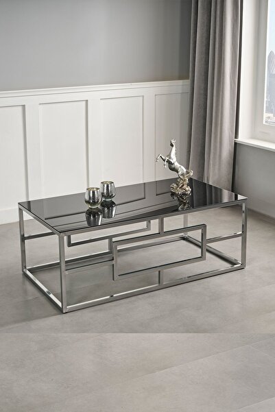 Sawoli Home Nova Gümüş Metal Ayak Orta Sehpa