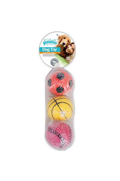 Pawise Sponge Ball 19.5 cm 3 Pieces - from Petshop