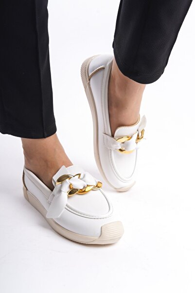 BUNİPARK حذاء نسائي كاجوال مزين بإبزيم