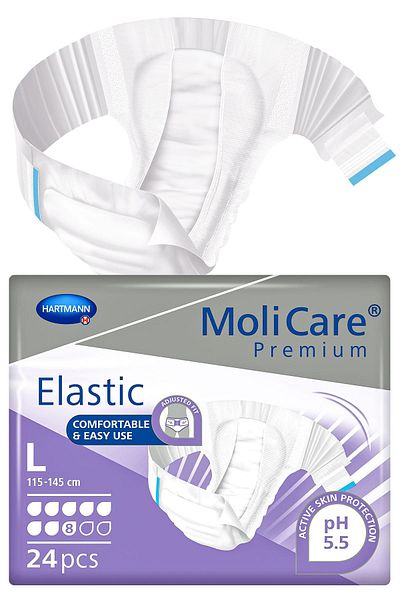 Hartmann Molicare Premium Elastic 8 Drops Size L 24 Pack