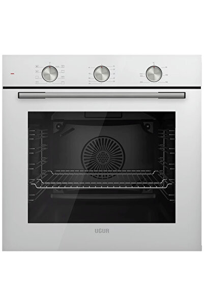 Uğur UAF 609M BCPET A Enerji Sınıfı 8 Programlı Fry Art Beyaz Ankastre Fırın