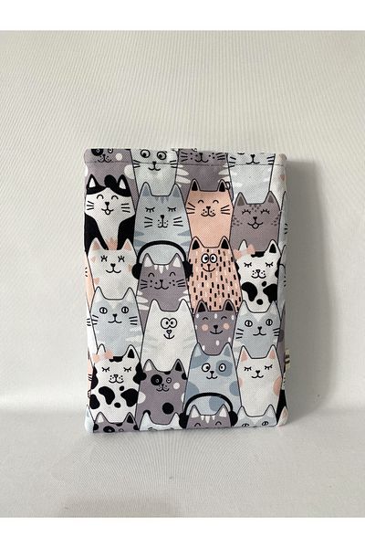 TALKING DREAMS Gray Cat Patterned Book/ Tablet Case