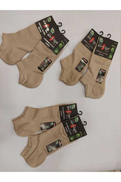 Design Socks UNISEX BAMBOO LYCRAL NYLON-FREE SEAMLESS SOCKS 6-PACK