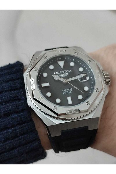 Quantum BAR1091-351 Silicone Cord Automatic Men's Wristwatch 1888