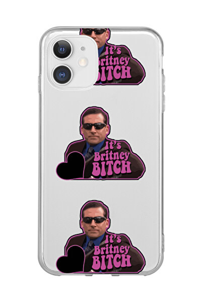 SUPER FRAME Iphone 11 Uyumlu Michael Scott The Office Tasarımlı Şeffaf Telefo...