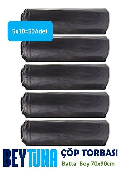 Beytuna Strong Garbage Bag King Size (70x90cm) 50 Pieces