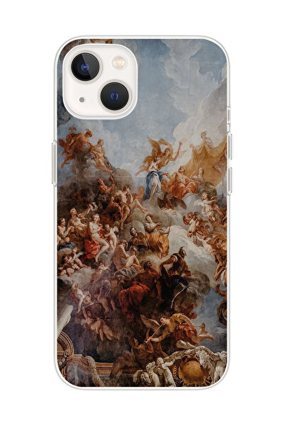 SUPER FRAME Iphone 13 Uyumlu Sanatsal Tasarımlı Şeffaf Telefon Kılıfı