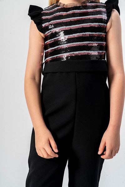 DFN Stylish Jumpsuit with Sequin/Sequin Embroidery