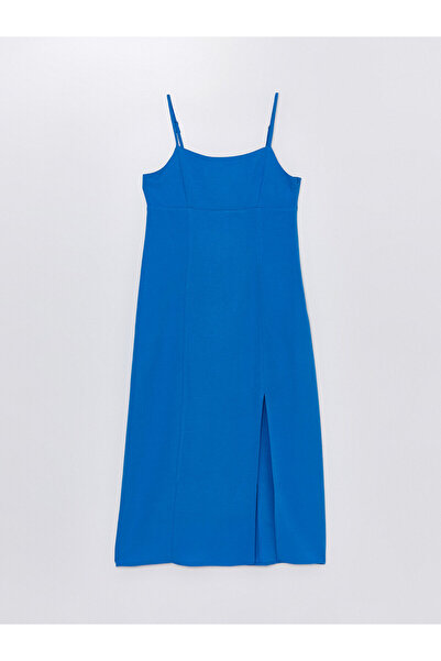 LC Waikiki XSIDE Rochie de damă cu guler pătrat și bretele drepte, amestec de...