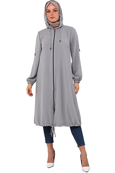 Saraylı Kadın Tesettür Giyim Aerobin Kapüşonlu Kap