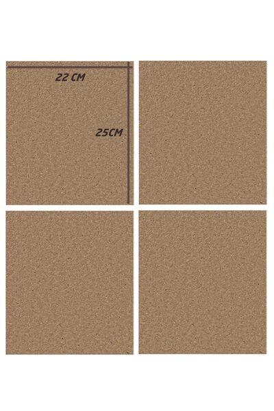 Segi Home Decor Ham Mdf Plaka Tabaka 4 Adet 22 X 25 Cm Mdf Levha 10 Mm Kalınl...