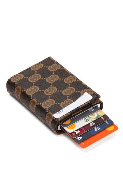 Newish Πορτοφόλι Adelina Unisex Automatic Slide Mechanism Card Holder