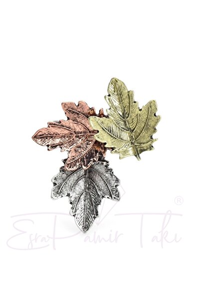 Esra Pamir Sonbahar Yaprak Broş
