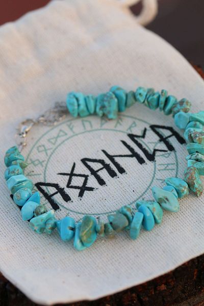 Paganca Turquoise Natural Stone Full Loop Bracelet