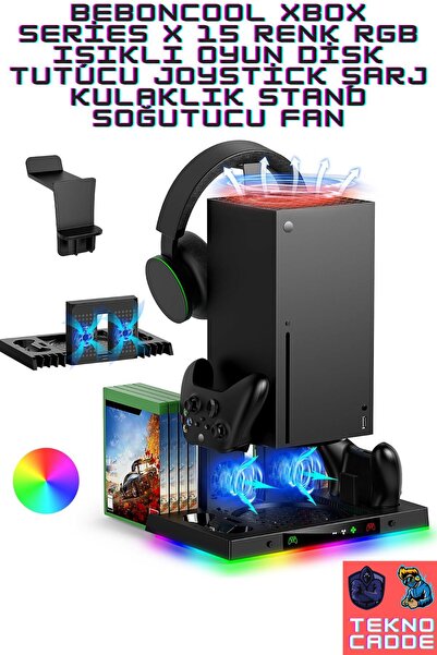 beboncool Xbx-023s Disk Tutucu Kulaklık Askısı Joystick Şarj Xbox Series X Rg...