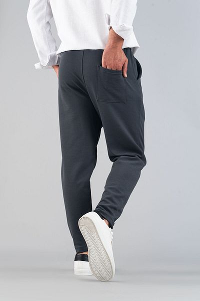 bombe Férfi Slim Fit Jogger - rugalmas, lycra, elasztikus derékú nadrág