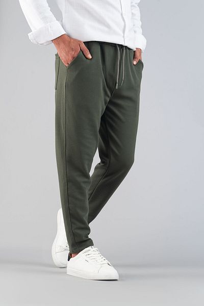bombe Pánsky Slim Fit Jogger - flexibilné, lycra, elastické nohavice v páse