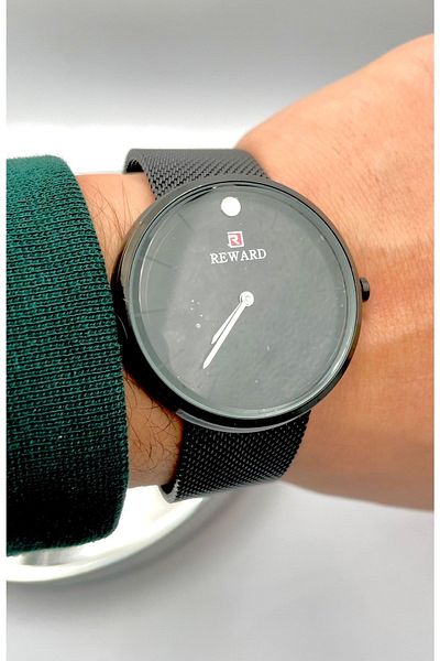 Reward New Season Black Color Steel Men's Wristwatch