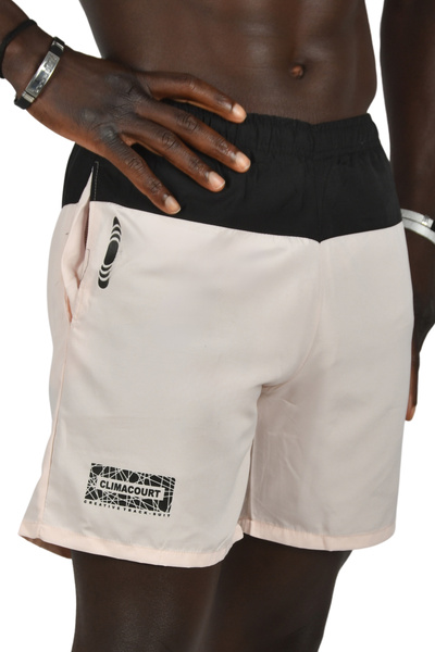 DeepSEA Ανδρικό κοντό μαγιό σε χρώμα πούδρας - Micro ύφασμα γρήγορου στεγνώματος με μικρή λεπτομέρεια εκτύπωσης, εσωτερικό πλέγμα 240300