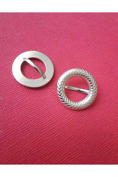 İMREN AKSESUAR Steering Wheel Model Yellow Plated Metal Button 2.5 cm 1 Pack 6 Pieces