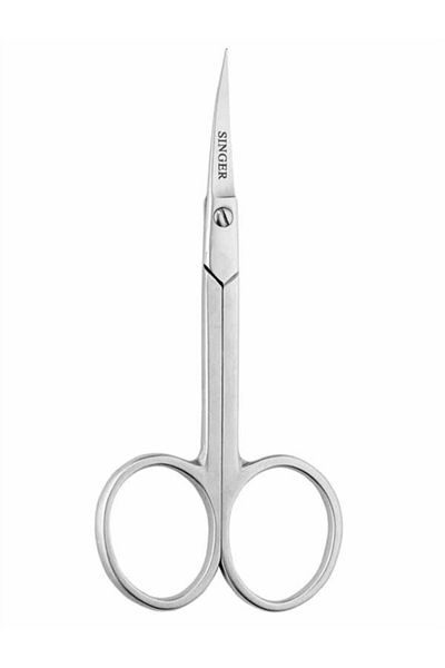 SİNGER Curved Tip Titanium Nickel Embroidery Scissors 4''/10.2Cm