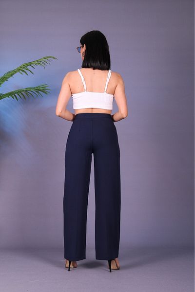 ŞeFa colection High Waist Women's Palazzo Trousers - Pleat Detailed