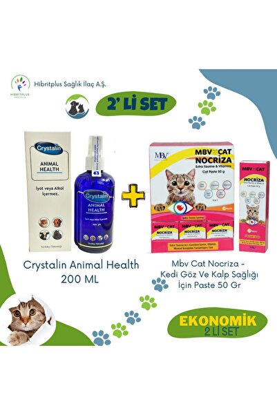 Crystalin Animal Health 250 ml Ve Mbv Nocriza Taurine & Vitamin Cat Pasta 50 ...