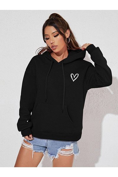 DAXİS Sportwear Company Φούτερ με κουκούλα Unisex με στάμπα