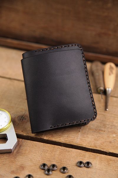 New Coast Leather 1900's Мъжки портфейл - естествена кожа, ръчна изработка