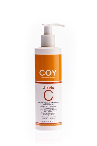 Coy 200 ml Sebum Balancing - Special Facial Cleansing Gel for Mattifying and ...