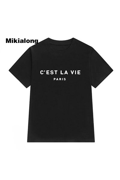 EFFRENATU Μπλουζάκι La Vie Printed Unisex Oversize