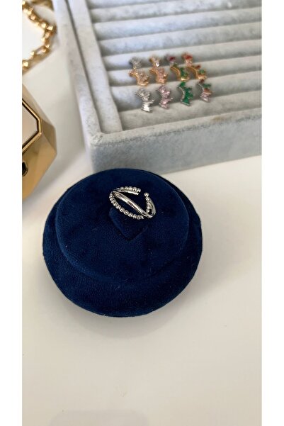 SU PERİSİ TAKI BİJUTERİ Vip Seri Gümüş 2 li Sarmal Kıkırdak Küpe (Earcuff)